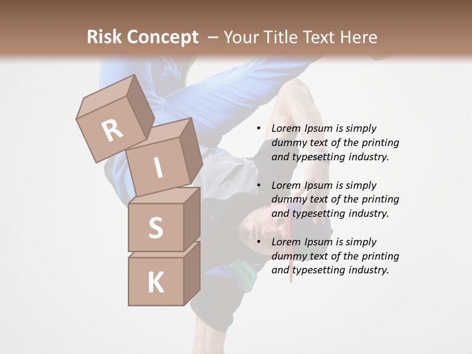 Rapper Pose Performer PowerPoint Template