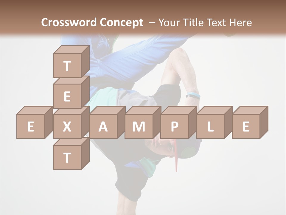 Rapper Pose Performer PowerPoint Template