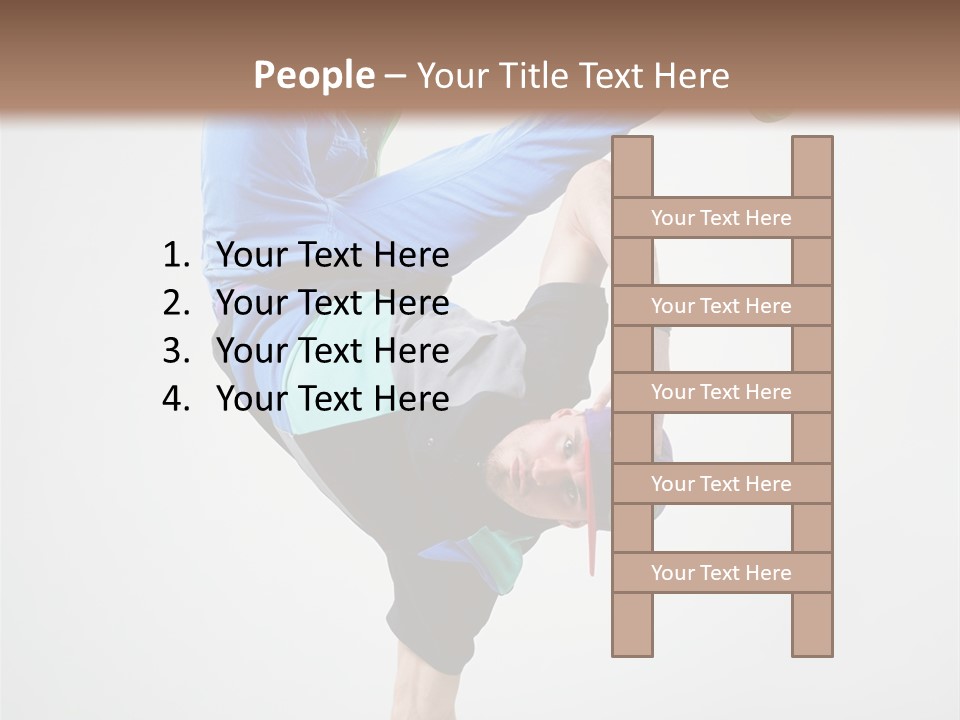 Rapper Pose Performer PowerPoint Template