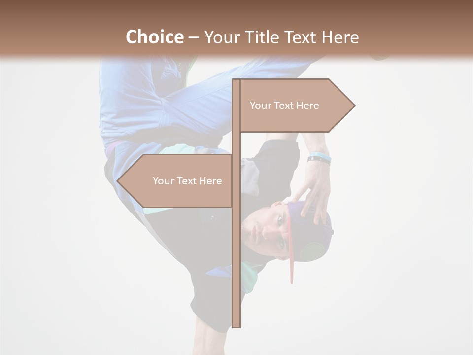 Rapper Pose Performer PowerPoint Template