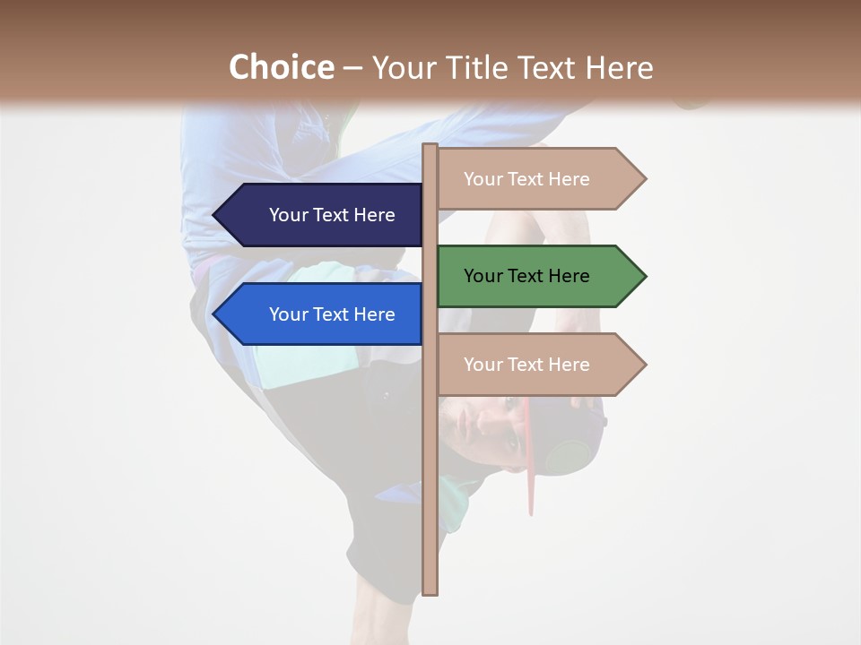 Rapper Pose Performer PowerPoint Template