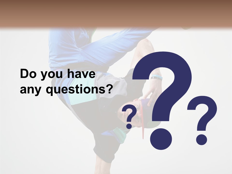 Rapper Pose Performer PowerPoint Template