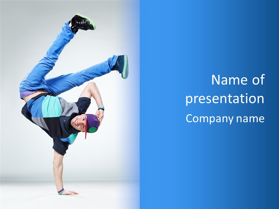 Rapper Muscular Cool PowerPoint Template