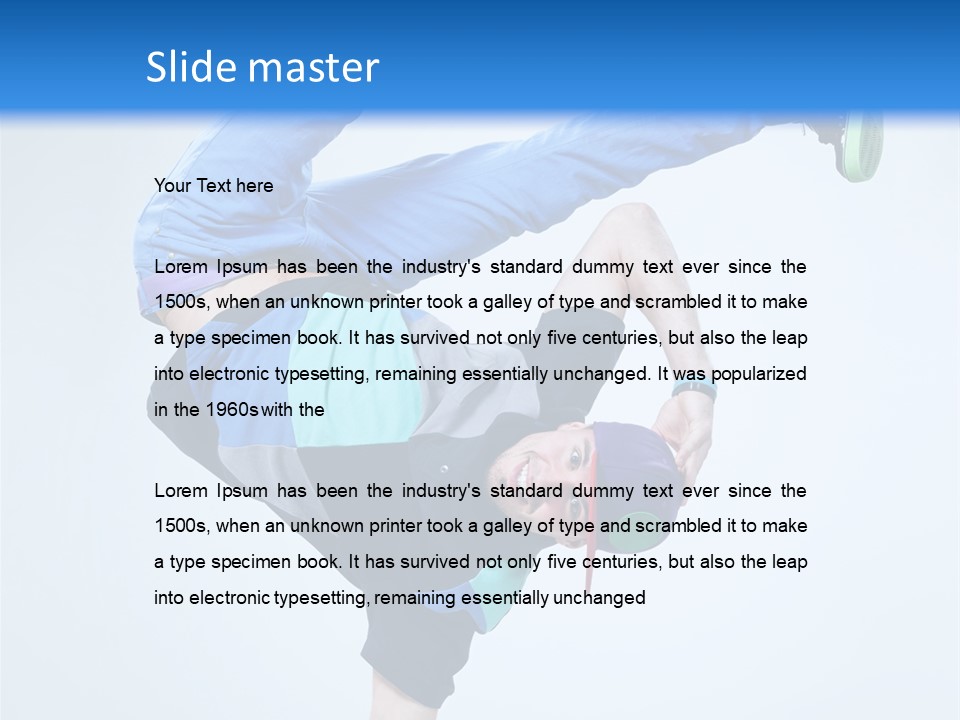 Rapper Muscular Cool PowerPoint Template