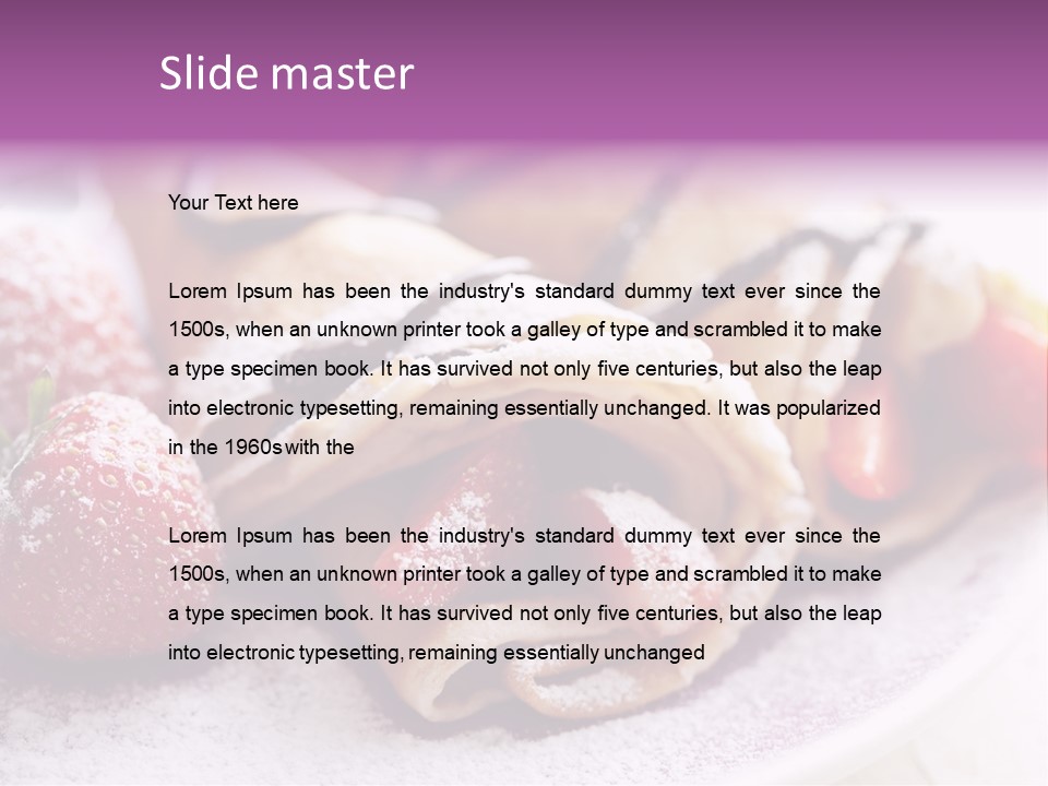 Drink Golden Baked PowerPoint Template