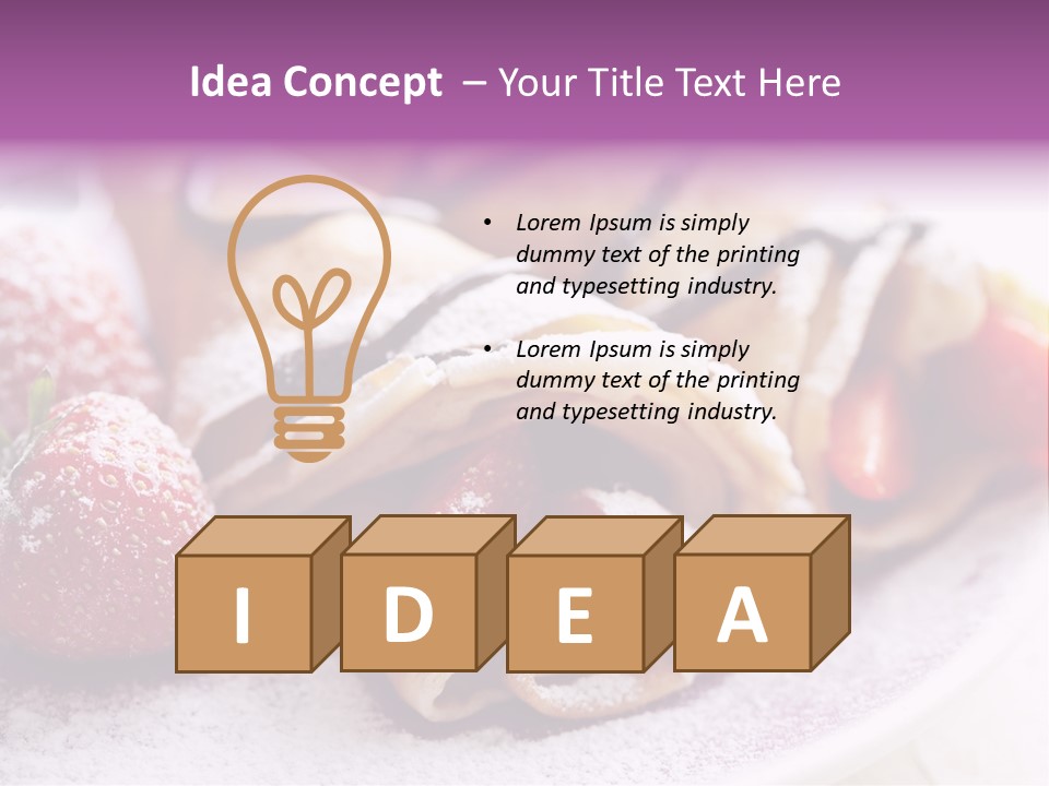 Drink Golden Baked PowerPoint Template