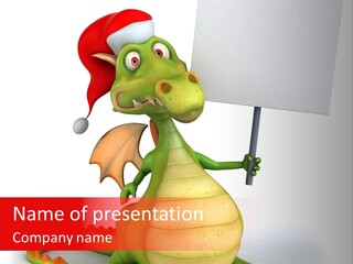 Fairy Lizard Wing PowerPoint Template