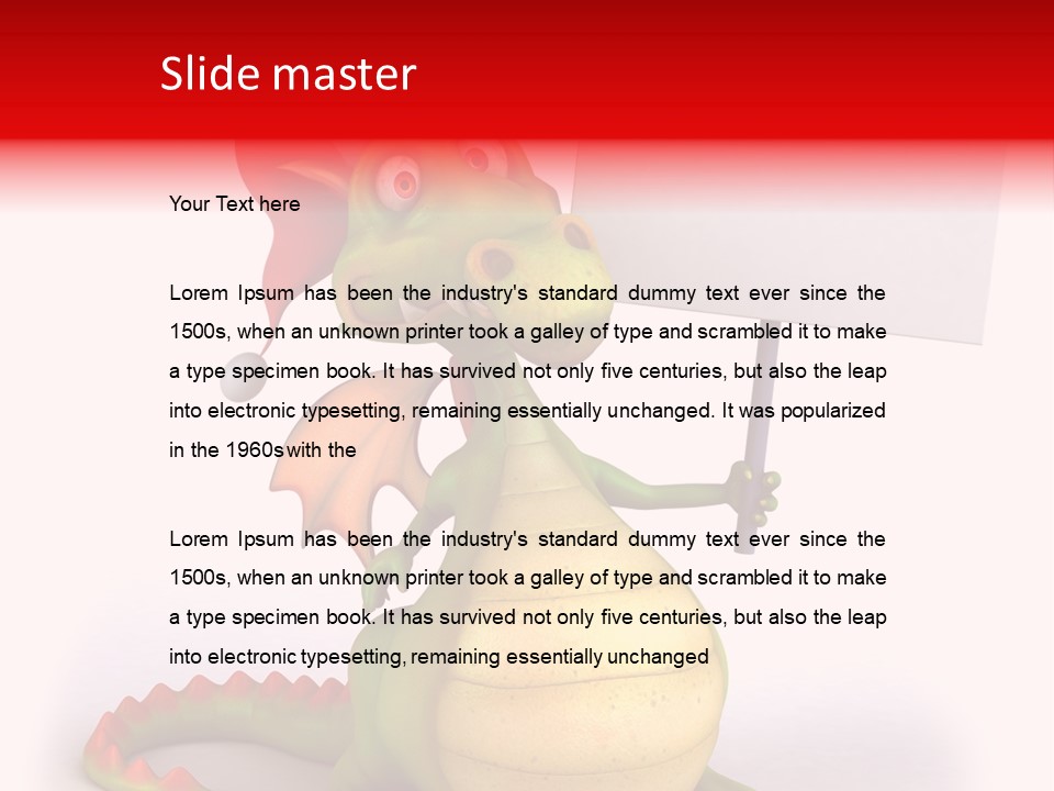 Fairy Lizard Wing PowerPoint Template