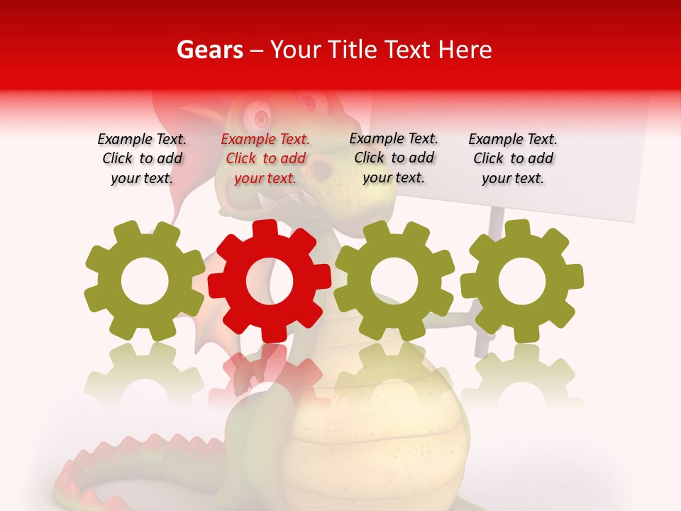 Fairy Lizard Wing PowerPoint Template