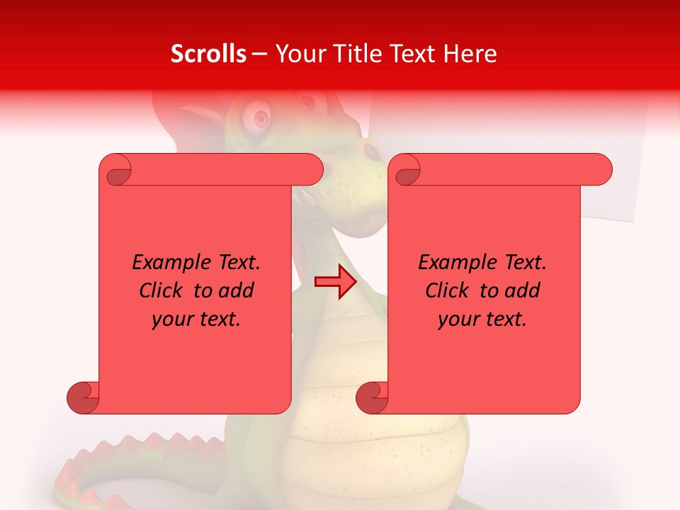 Fairy Lizard Wing PowerPoint Template