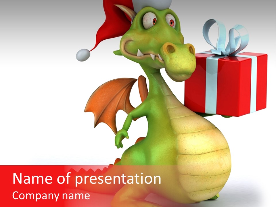 Fire Fantasy Cartoon PowerPoint Template