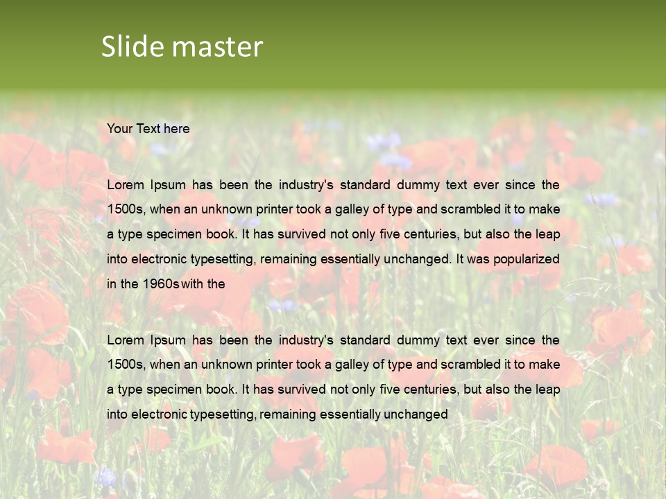 Plant Rural Spring PowerPoint Template