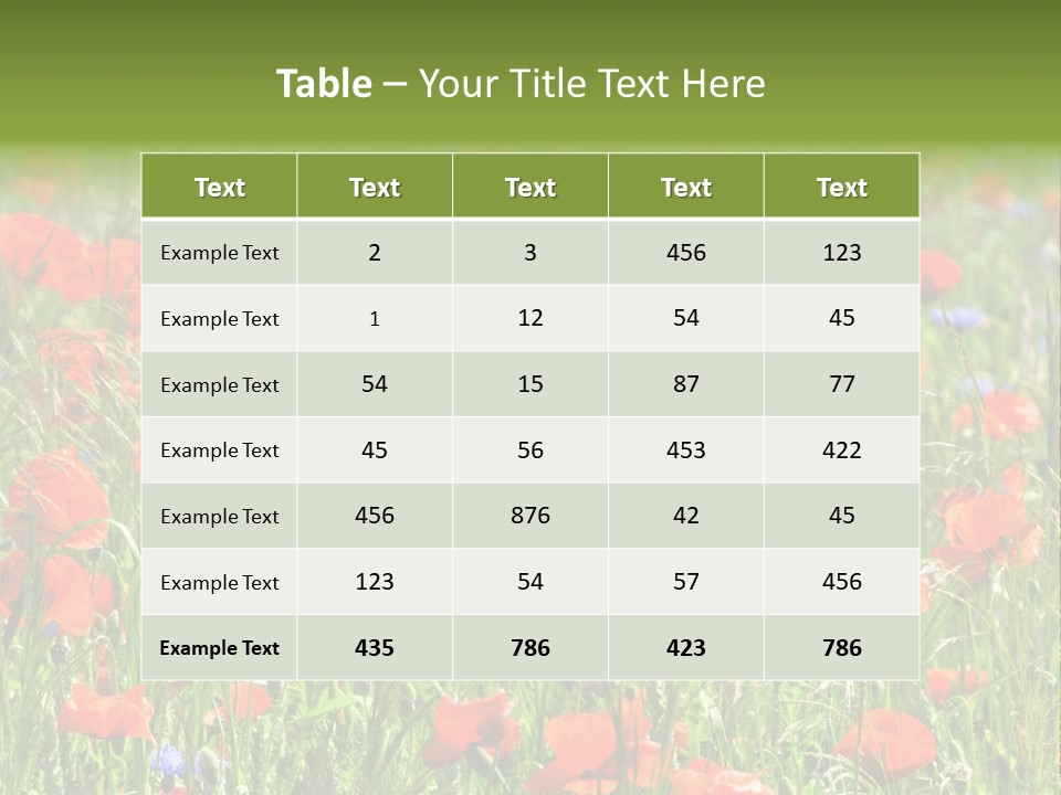 Plant Rural Spring PowerPoint Template