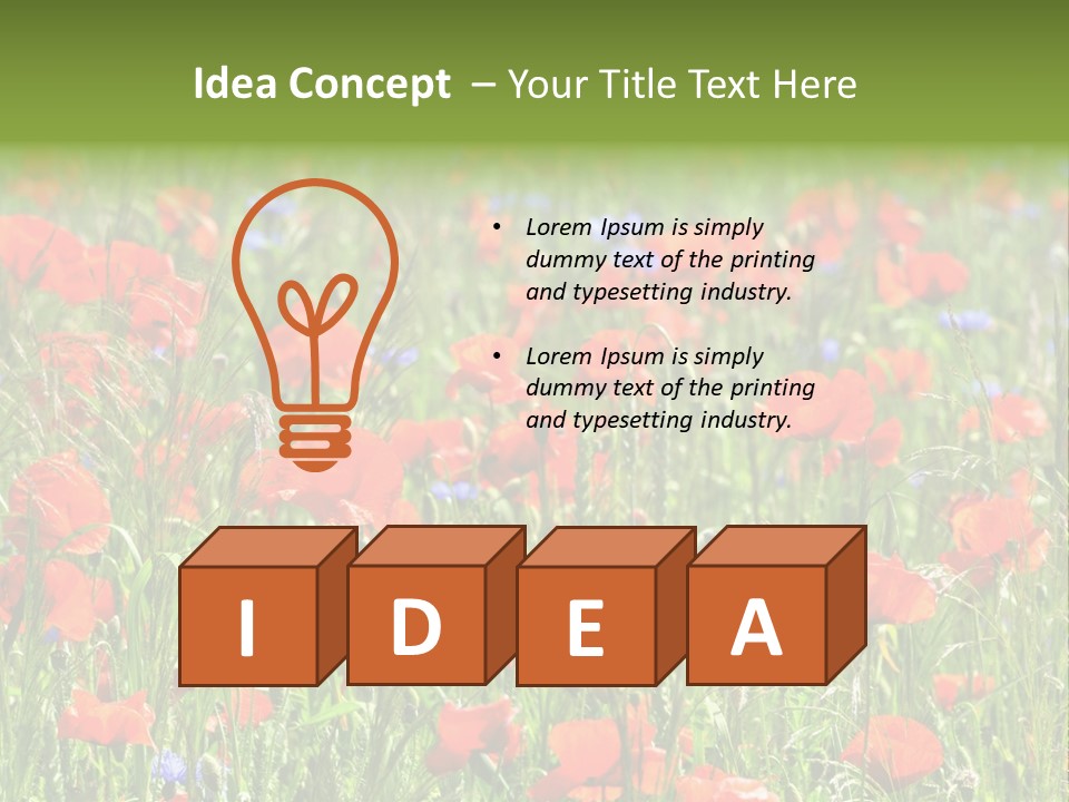 Plant Rural Spring PowerPoint Template
