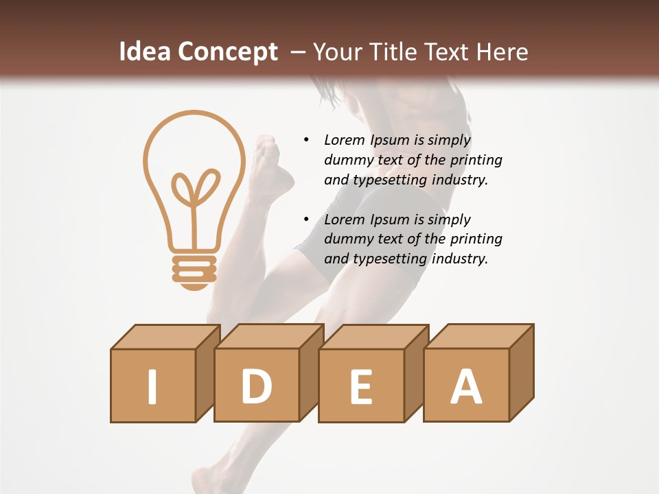 Grace Dance Man PowerPoint Template