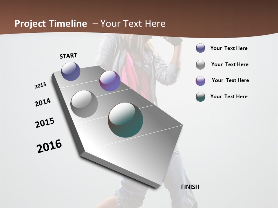 Moving Agility Dance PowerPoint Template