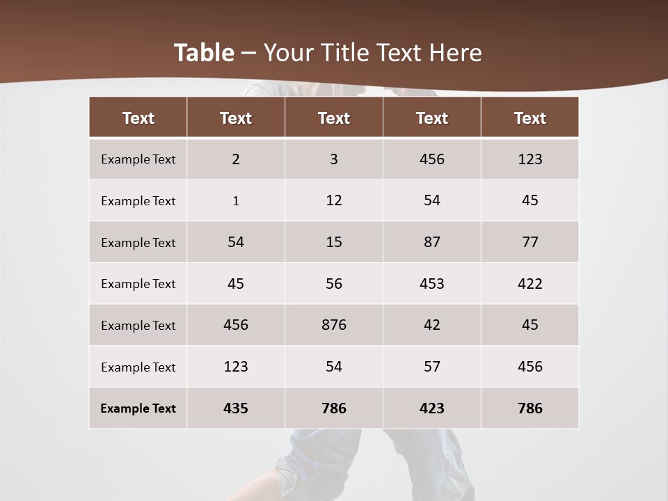 Moving Agility Dance PowerPoint Template