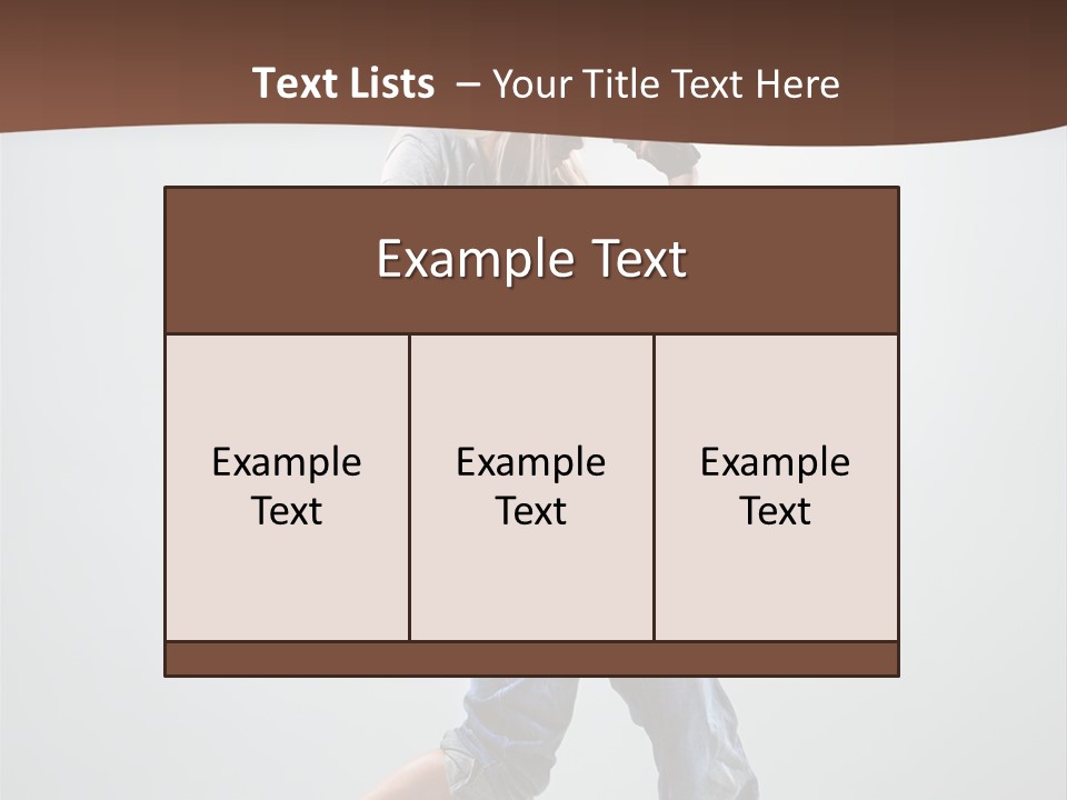 Moving Agility Dance PowerPoint Template