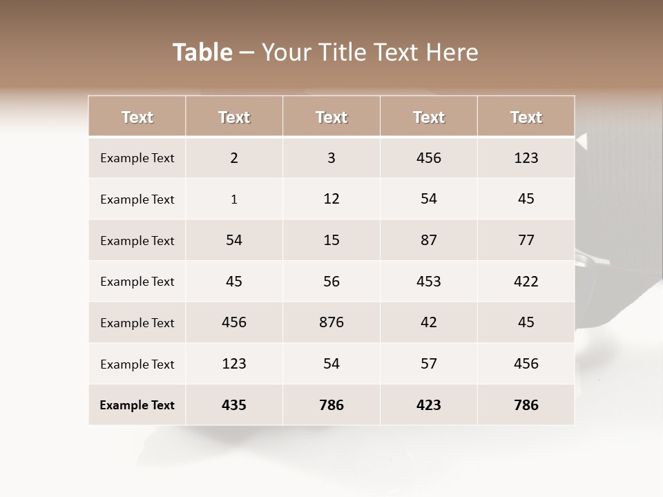 Holds Protective Glass PowerPoint Template