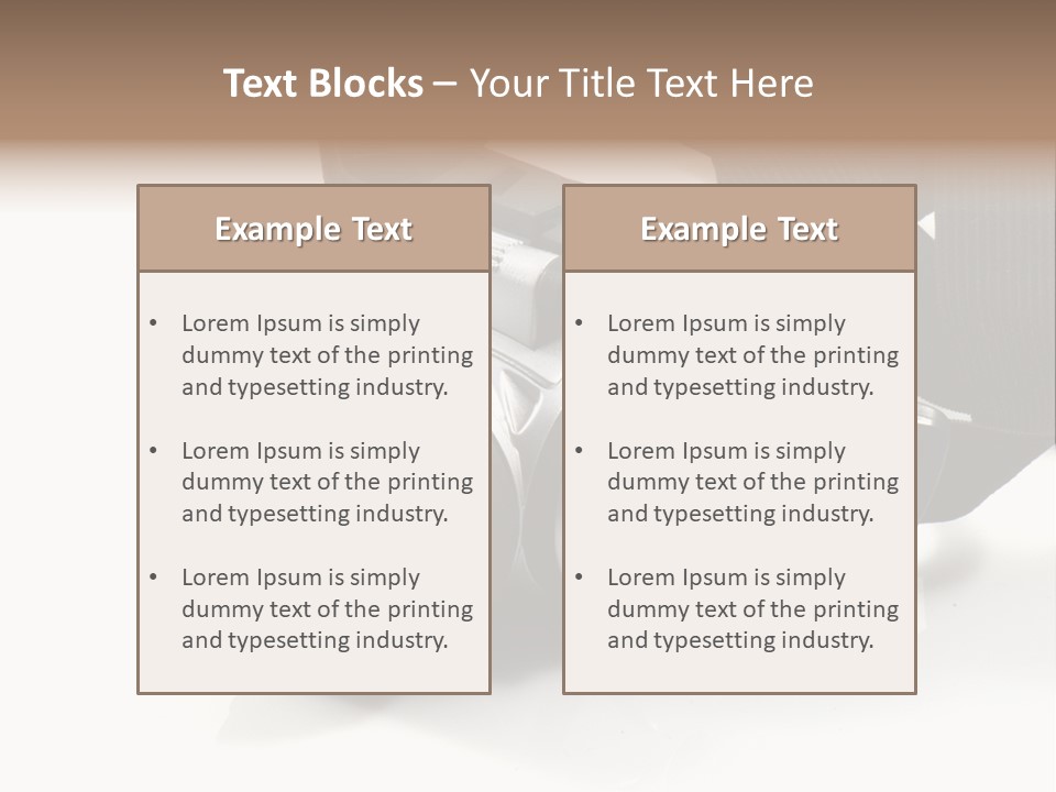 Holds Protective Glass PowerPoint Template