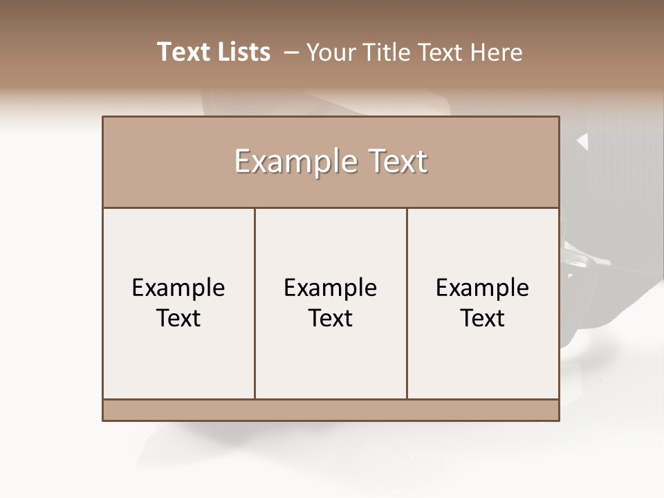 Holds Protective Glass PowerPoint Template