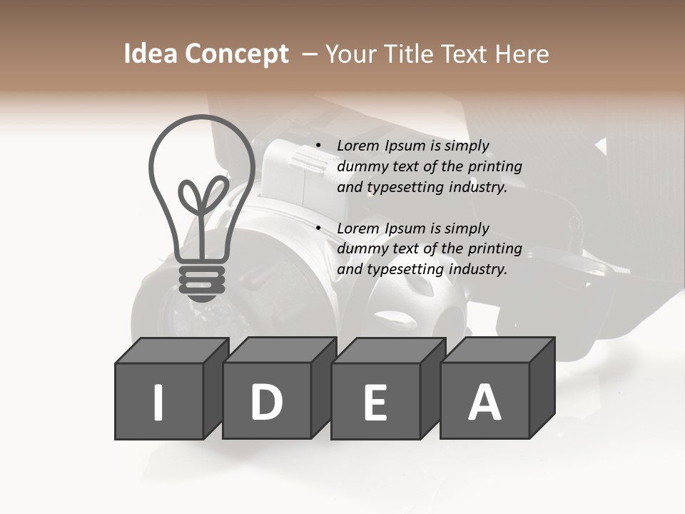 Holds Protective Glass PowerPoint Template