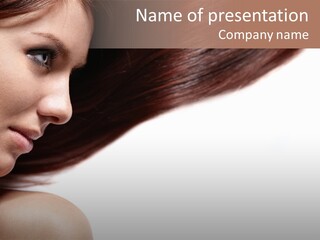 Beautiful Hair Perfection PowerPoint Template