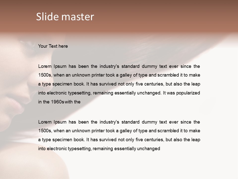 Beautiful Hair Perfection PowerPoint Template