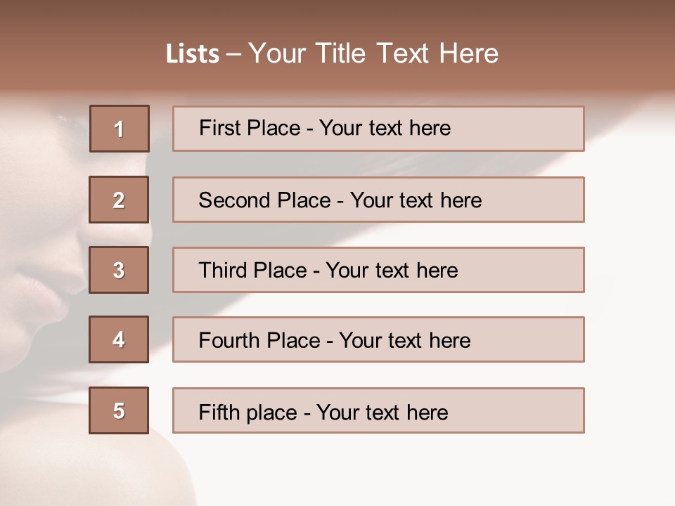Beautiful Hair Perfection PowerPoint Template