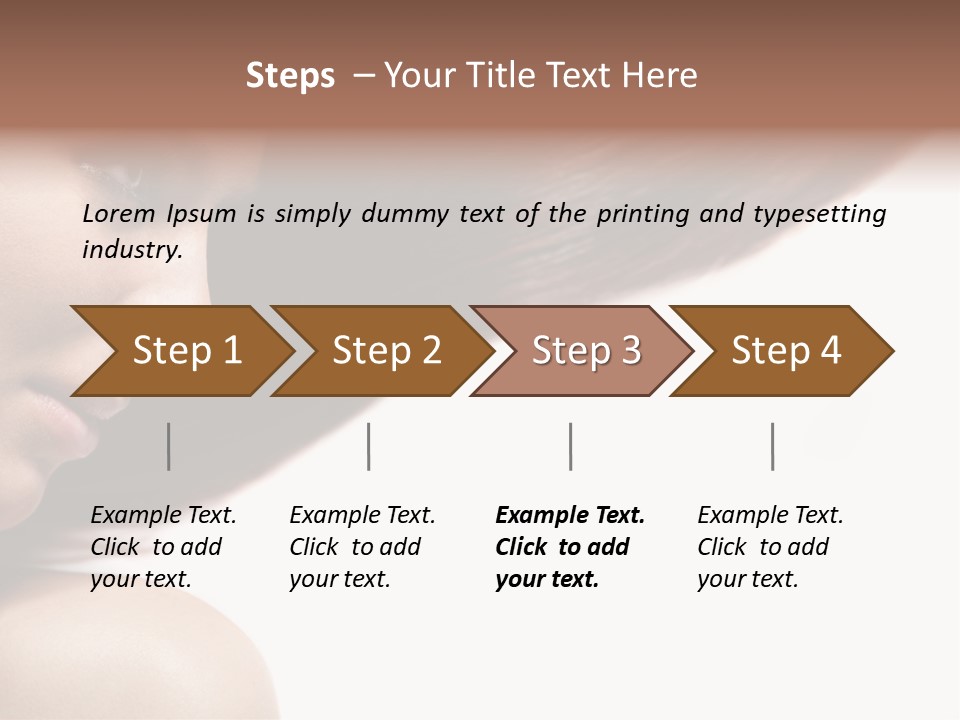 Beautiful Hair Perfection PowerPoint Template