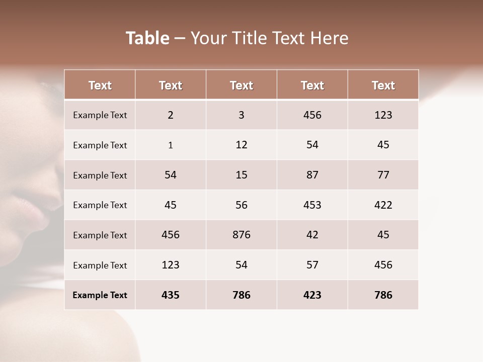 Beautiful Hair Perfection PowerPoint Template