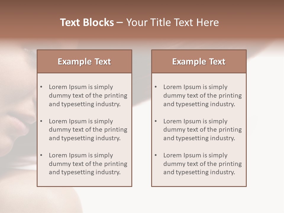 Beautiful Hair Perfection PowerPoint Template