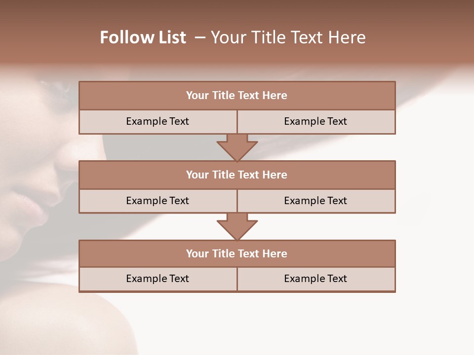 Beautiful Hair Perfection PowerPoint Template