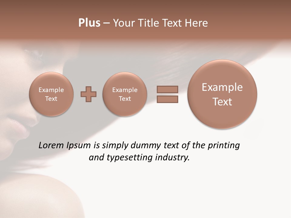 Beautiful Hair Perfection PowerPoint Template