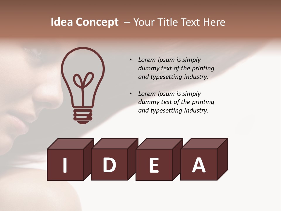 Beautiful Hair Perfection PowerPoint Template