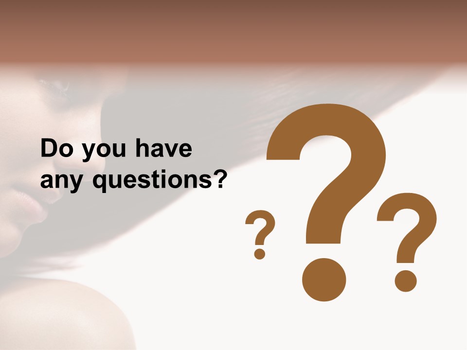 Beautiful Hair Perfection PowerPoint Template