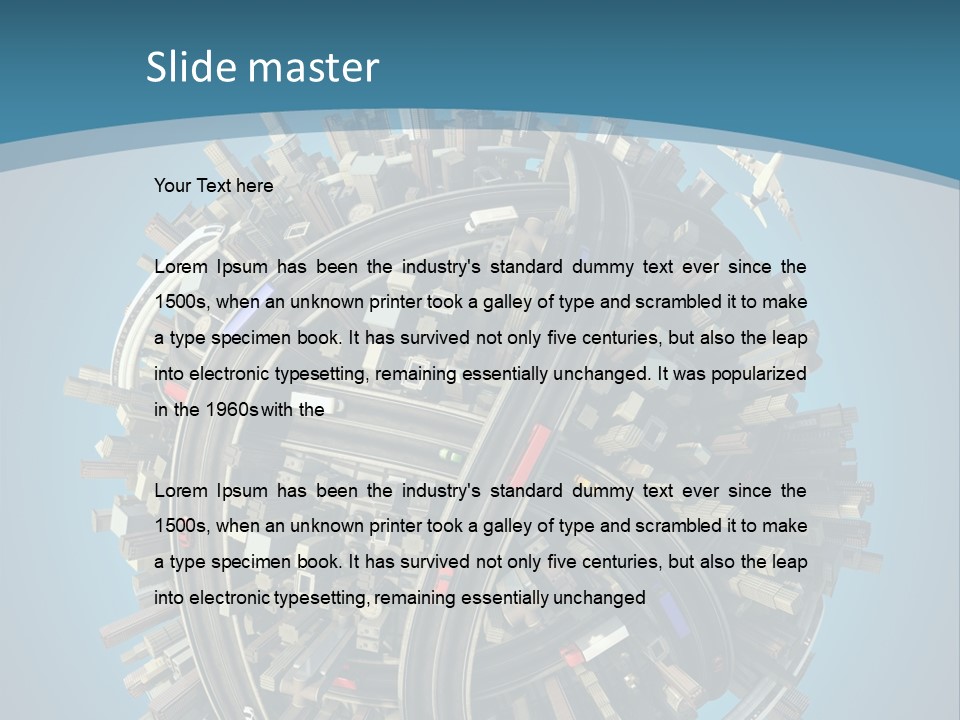 Skyscraper Clipping D PowerPoint Template