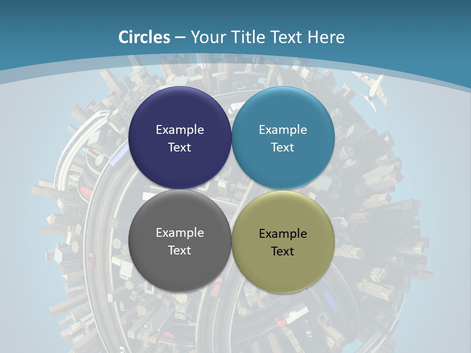 Skyscraper Clipping D PowerPoint Template