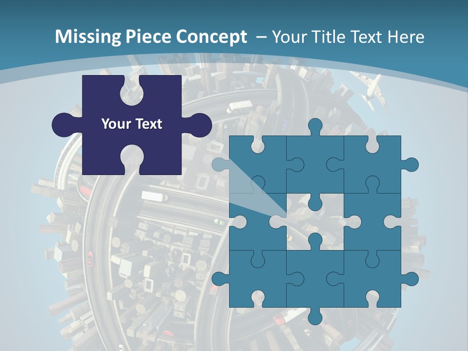 Skyscraper Clipping D PowerPoint Template