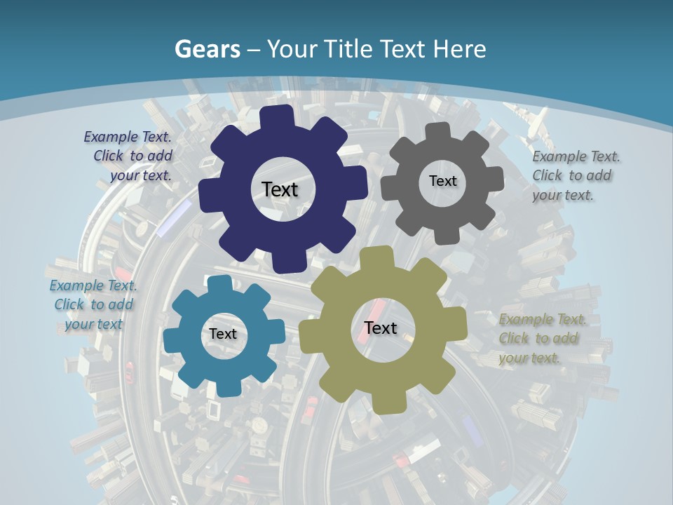 Skyscraper Clipping D PowerPoint Template