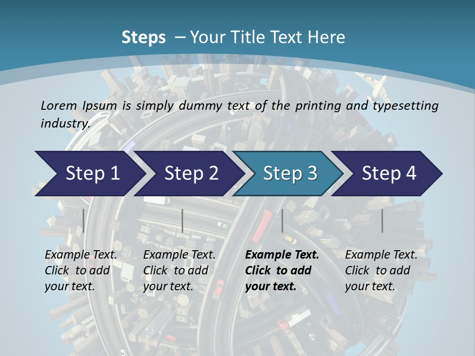 Skyscraper Clipping D PowerPoint Template