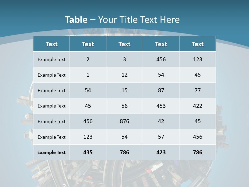 Skyscraper Clipping D PowerPoint Template