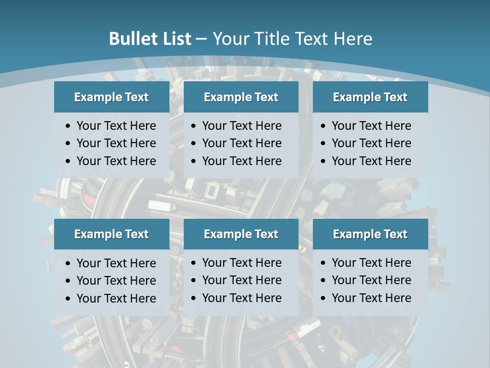 Skyscraper Clipping D PowerPoint Template
