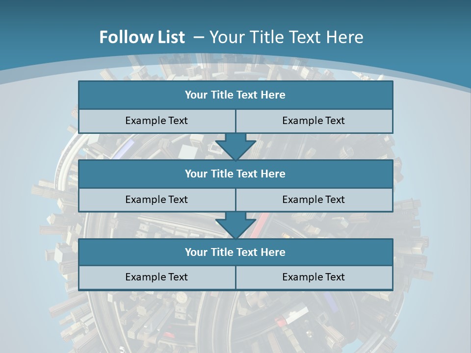 Skyscraper Clipping D PowerPoint Template
