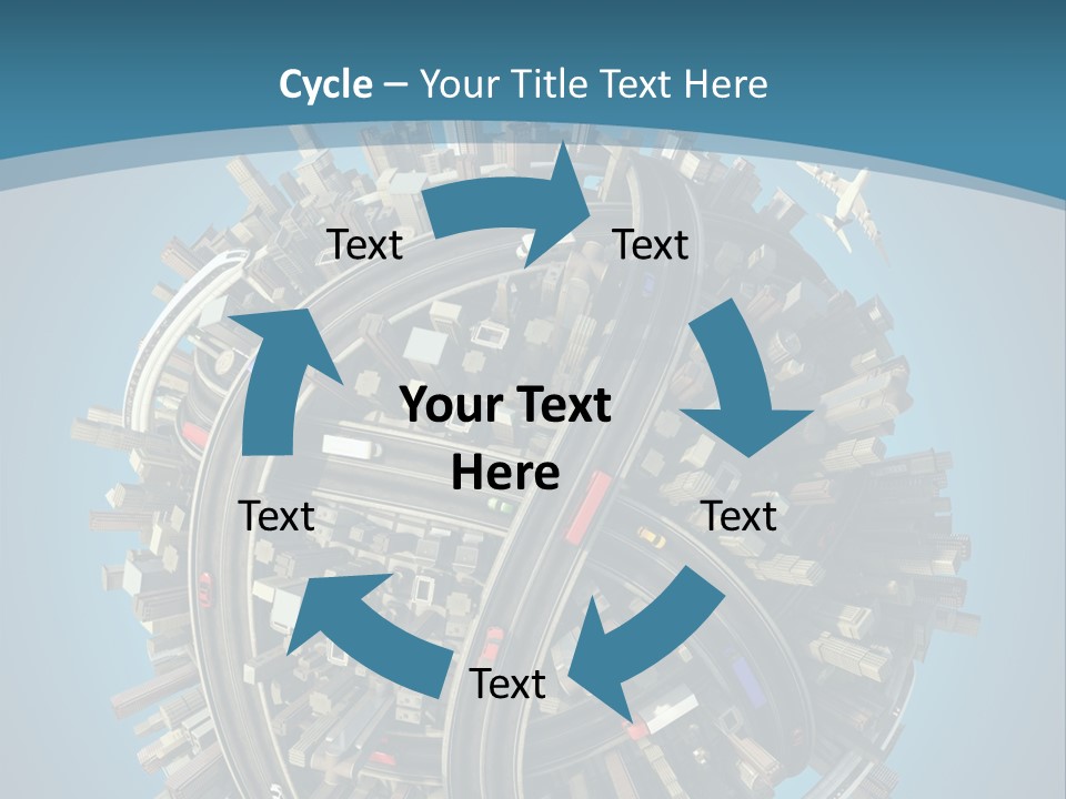 Skyscraper Clipping D PowerPoint Template