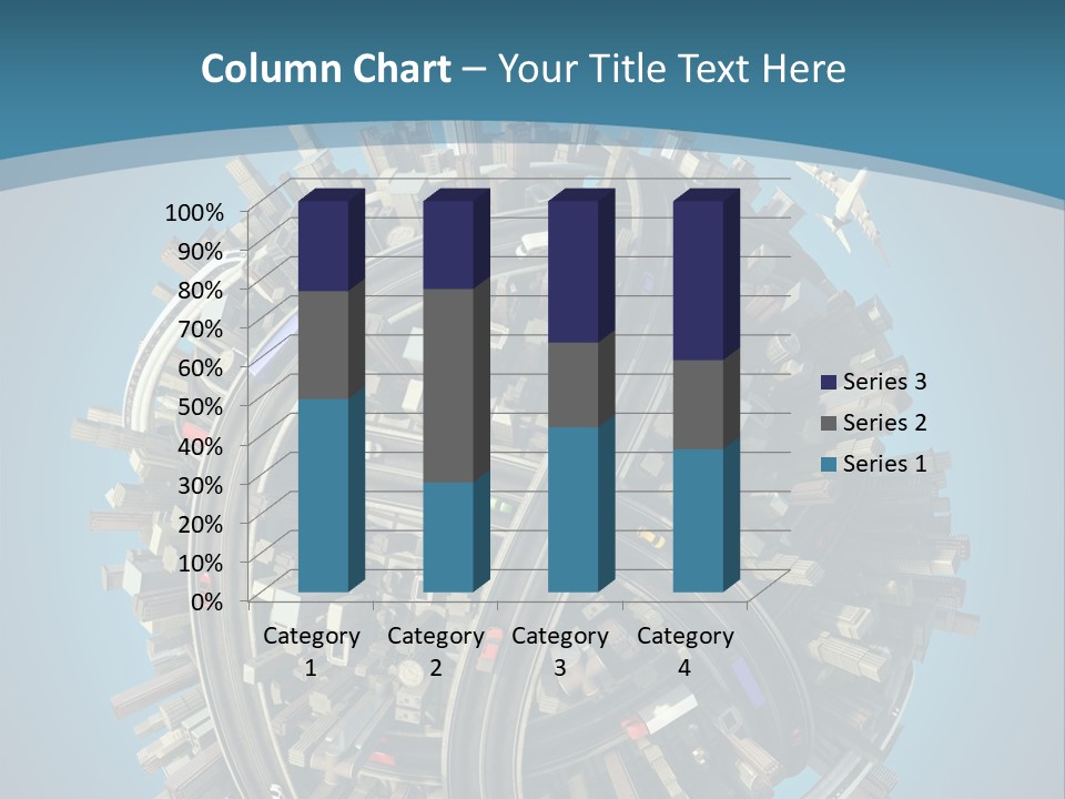 Skyscraper Clipping D PowerPoint Template
