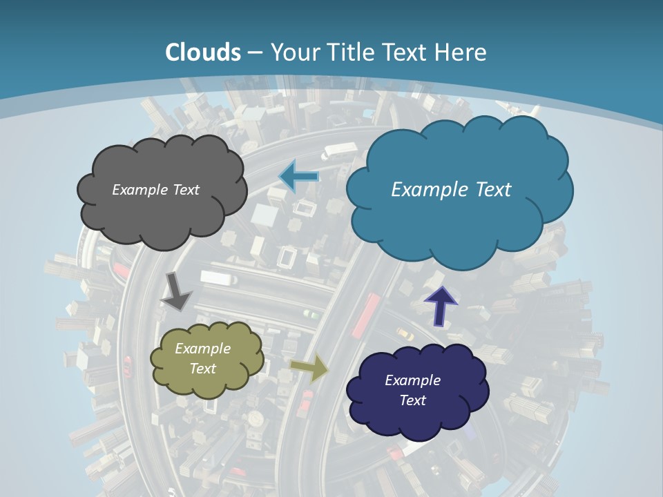 Skyscraper Clipping D PowerPoint Template