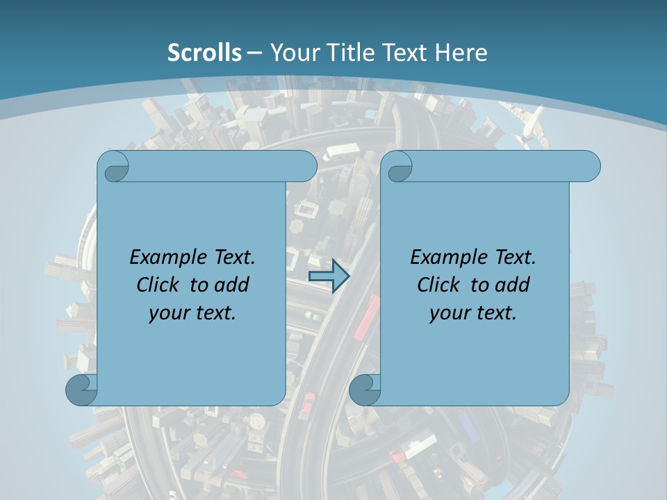 Skyscraper Clipping D PowerPoint Template