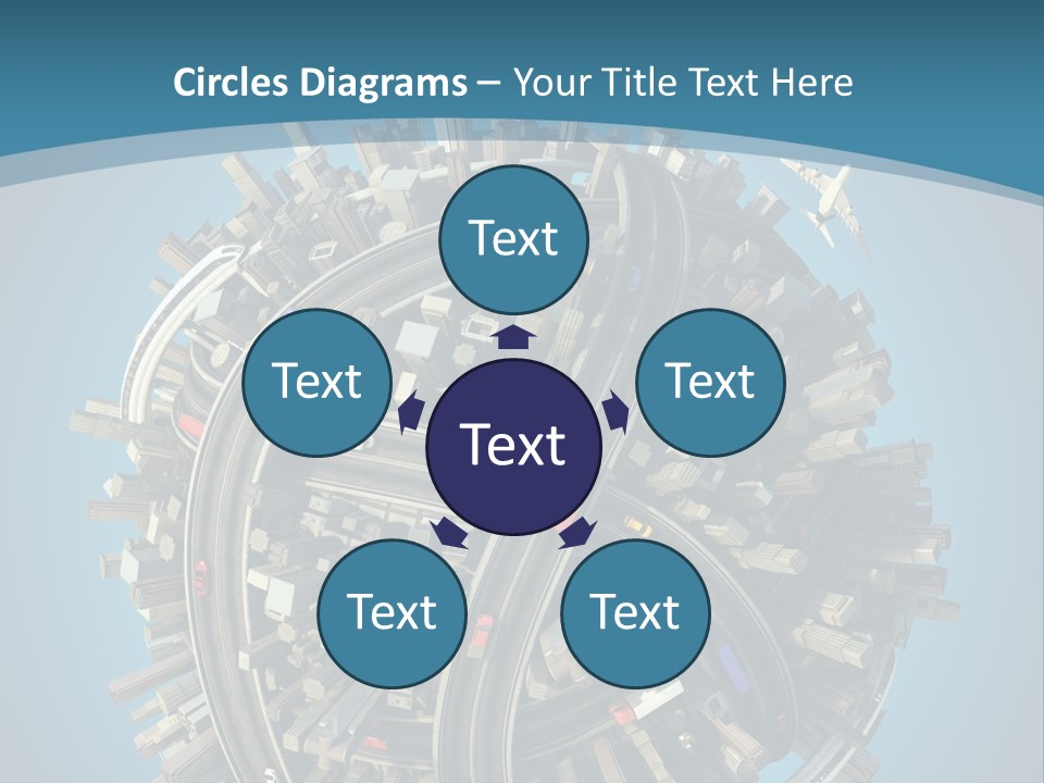 Skyscraper Clipping D PowerPoint Template