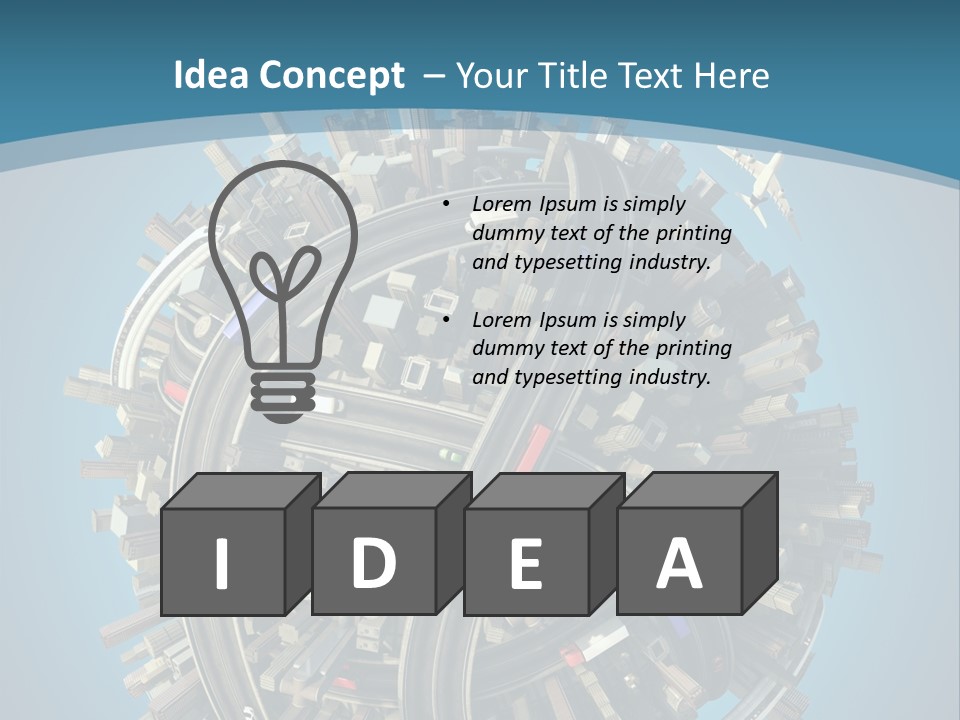 Skyscraper Clipping D PowerPoint Template